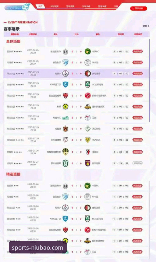 突破观赛体验边界的5个秘诀：牛宝体育在线直播安卓版重新定义移动体育直播
